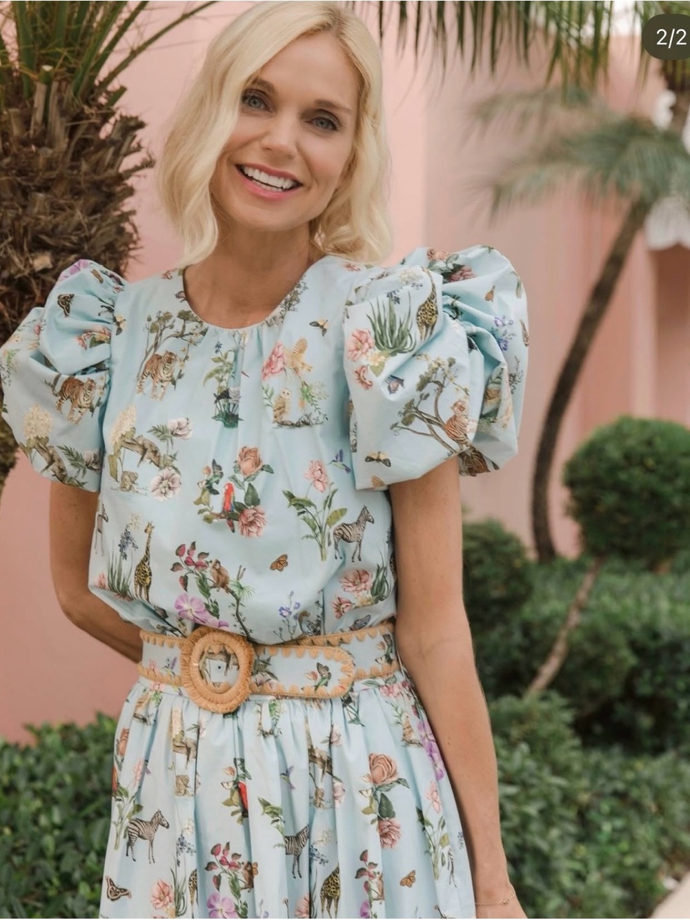 ANTONIO MELANI X JENNIFER SUMKO Floral Puff-Sleeve Midi 3 Piece set sz 6 - Picture 2 of 3